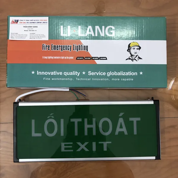 Đèn Exit Thoát Hiểm Lilang 2 Mặt