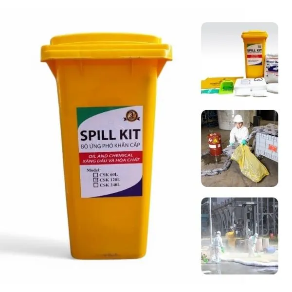 Bộ Ứng Cứu Tràn Dầu Hóa Chất Spill Kit 240 Lít 