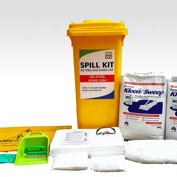 Bộ Ứng Cứu Tràn Dầu Hóa Chất Spill Kit 120 Lít 