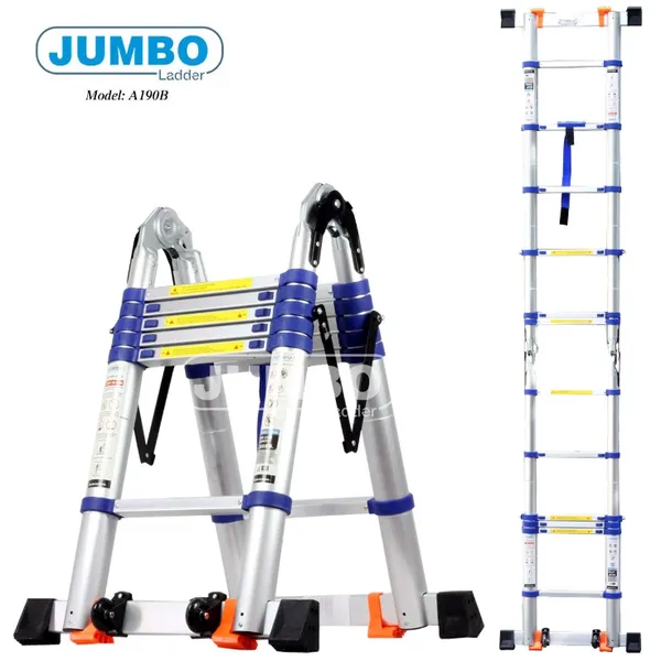 Thang Nhôm Rút Đôi Chữ A JUMBO A190B