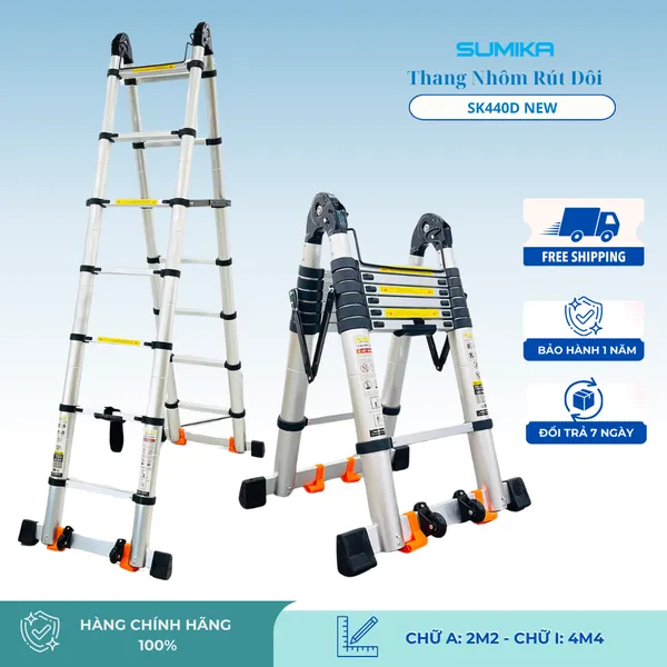 Thang Nhôm Rút Xếp Chữ A SUMIKA SK440D
