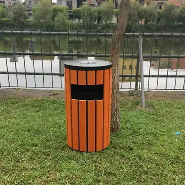 Thùng Rác Công Cộng Ngoài Trời A78-C Màu Cam