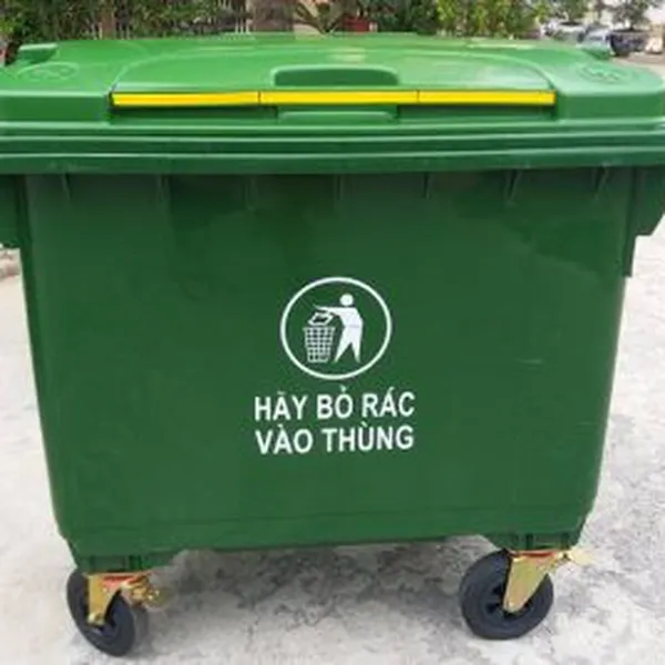 Thùng Rác Nhựa Công Cộng 1100 Lít