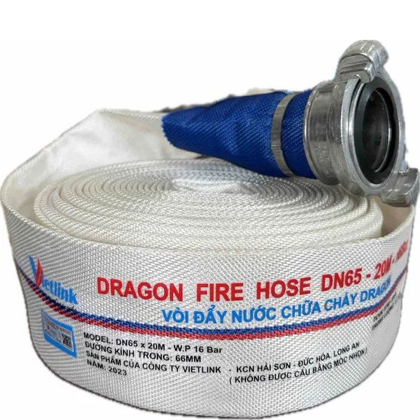Vòi Chữa Cháy Cuộn Dragon Fire House DN65 Áp Lực 1.6 Mpa 20M