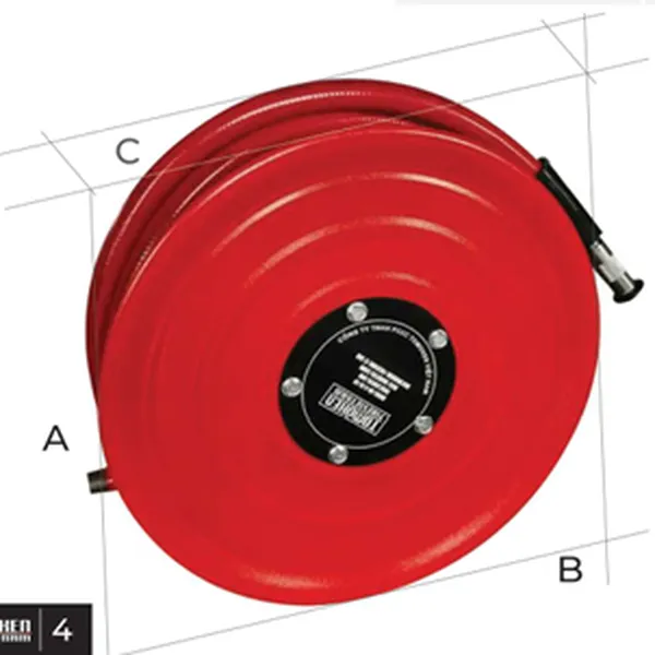 Vòi Hose Reel DN25 X 30M X 1.2MPA Kèm Cổng Van Và Đầu Lăng Phun