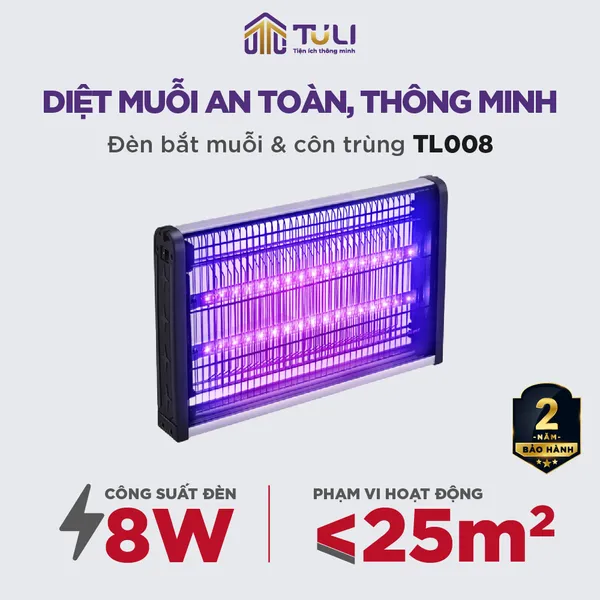 Đèn bắt muỗi TULI TL008 8W