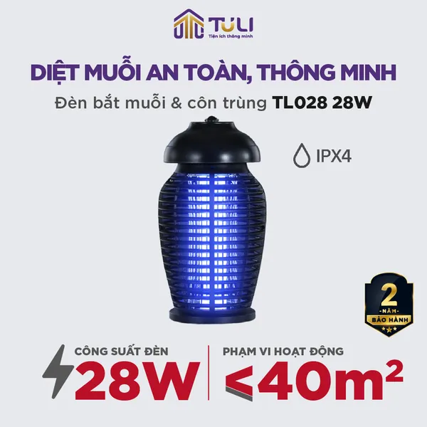 Đèn bắt muỗi TULI TL028 28W