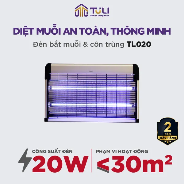 Đèn bắt muỗi TULI TL020 20W