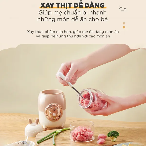 Máy xay ăn dặm 3 cối TULI TL-C04K1