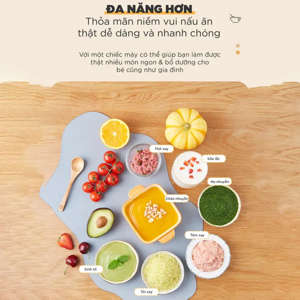 Máy xay ăn dặm 3 cối TULI TL-C04K1