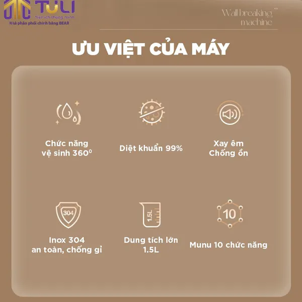 Máy làm sữa hạt Bear PBJ-D08T1