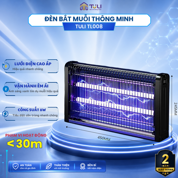 Đèn bắt muỗi TULI TL008 8W
