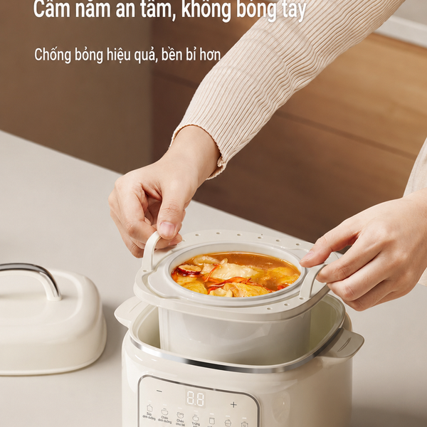 Nồi nấu chậm TULI TL-NNC1L - dung tích 1L