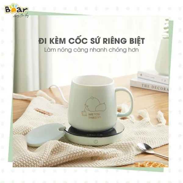 Đế làm nóng giữ nhiệt hâm nóng đồ uống Bear DRBD-A16B1