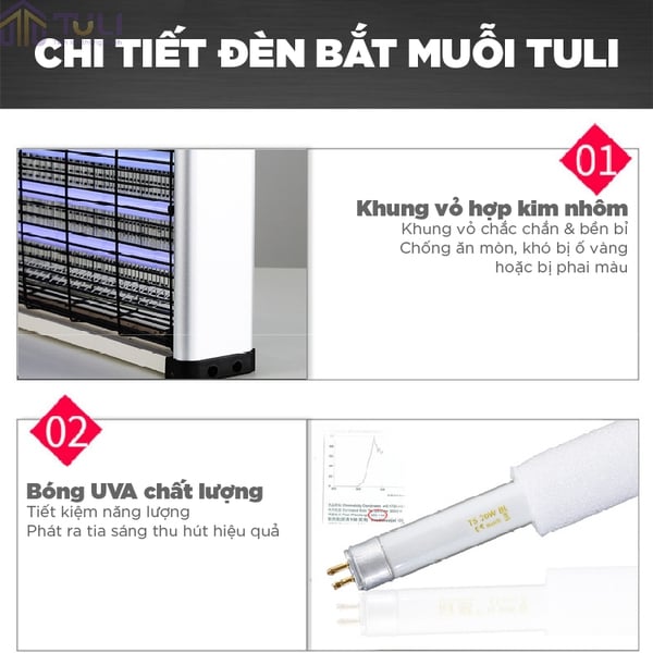 Đèn bắt muỗi TULI TL040 40W