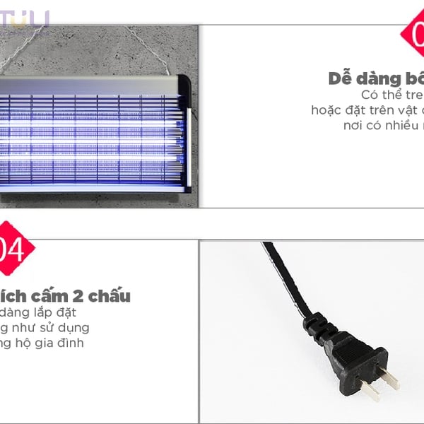 Đèn bắt muỗi TULI TL040 40W
