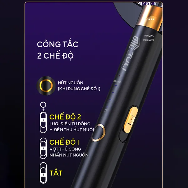 Vợt muỗi cao cấp TULI TL-VM01