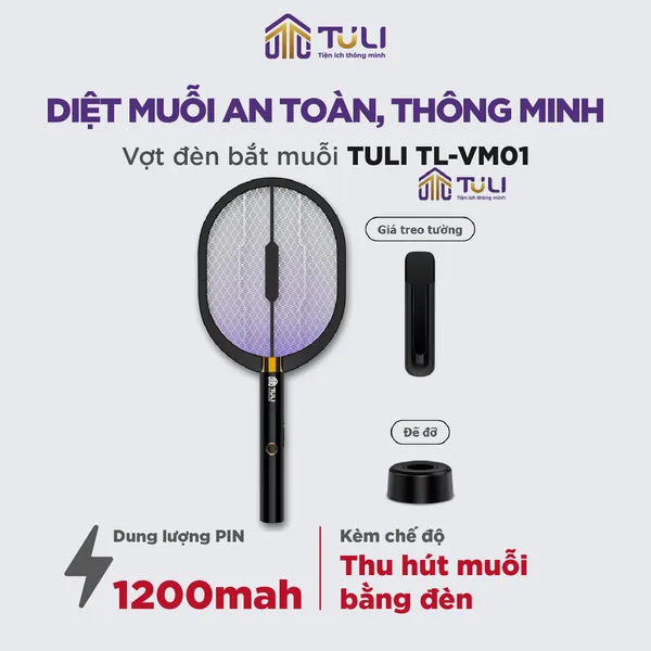 Vợt muỗi cao cấp TULI TL-VM01