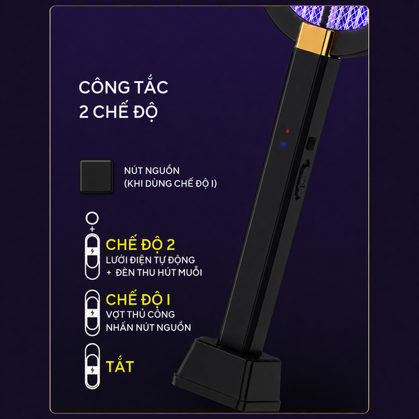 Vợt bắt muỗi thông minh TULI VM02