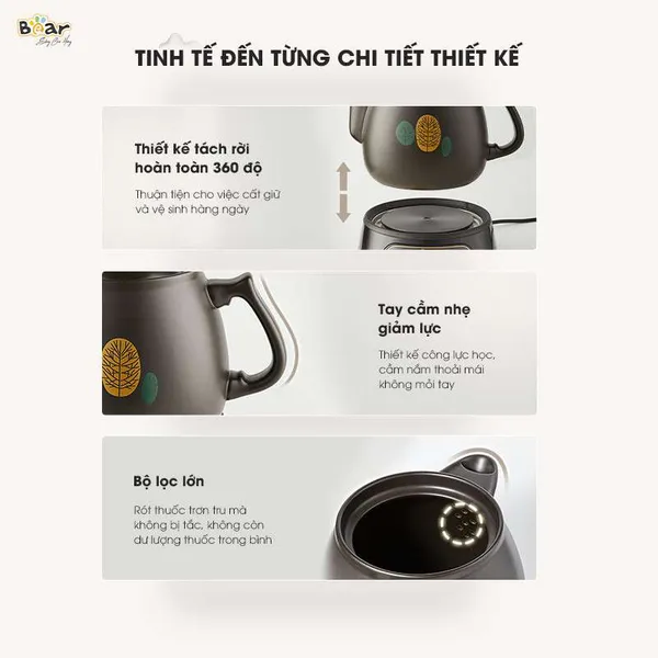Ấm sắc thuốc Bear SB-AST35 (JYH-B40Q1)