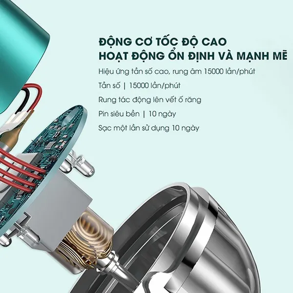 Bàn chải đánh răng điện chữ U tự động người lớn - Wekome WTC01