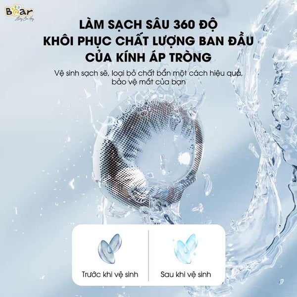 Máy rung làm sạch trang sức bằng sóng âm Bear SB-MR038 (QXQ-B25K1)