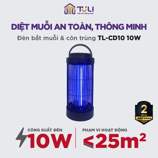 Đèn bắt muỗi TULI TL-CD10 10W
