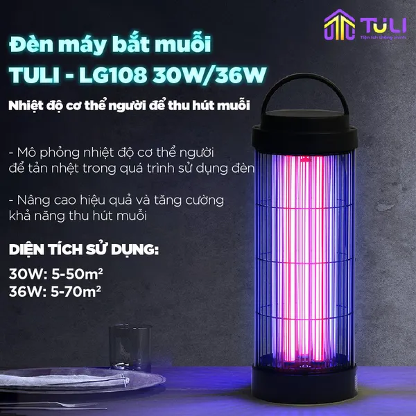 Đèn bắt muỗi TULI TL-CD10 10W