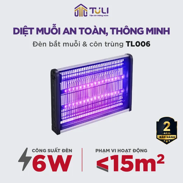 Đèn bắt muỗi TULI TL006 6W