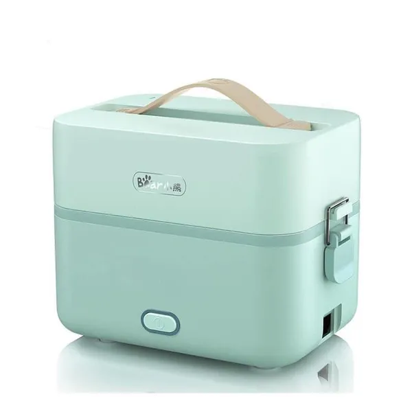 Hộp cơm điện cầm tay mini đa năng giữ nhiệt 2 tầng Bear DFH-B12E1
