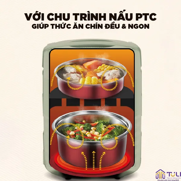 Hộp cơm điện tự nấu Bear DFH-A20Q6