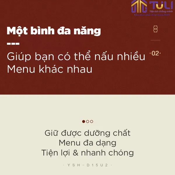 Máy pha trà chưng yên đa năng YSH-D15U2