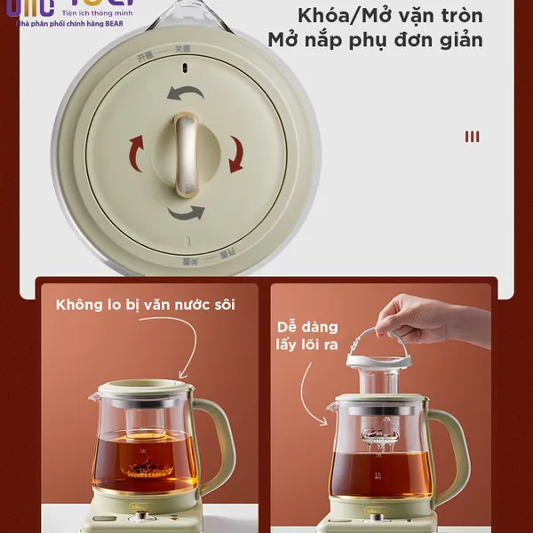 Máy pha trà chưng yên đa năng YSH-D15U2