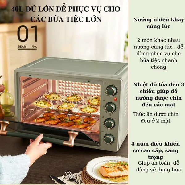 Lò Nướng Điện 40L Bear DKX-B40R2