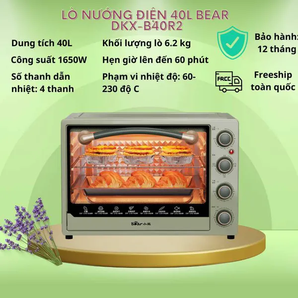 Lò Nướng Điện 40L Bear DKX-B40R2