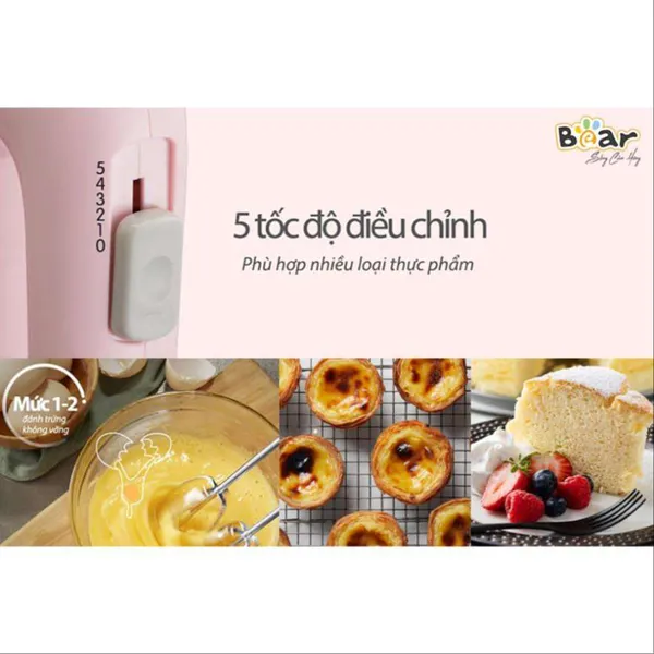 Máy đánh trứng cầm tay Bear A01G1