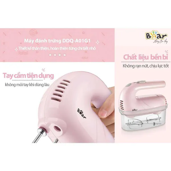 Máy đánh trứng cầm tay Bear A01G1