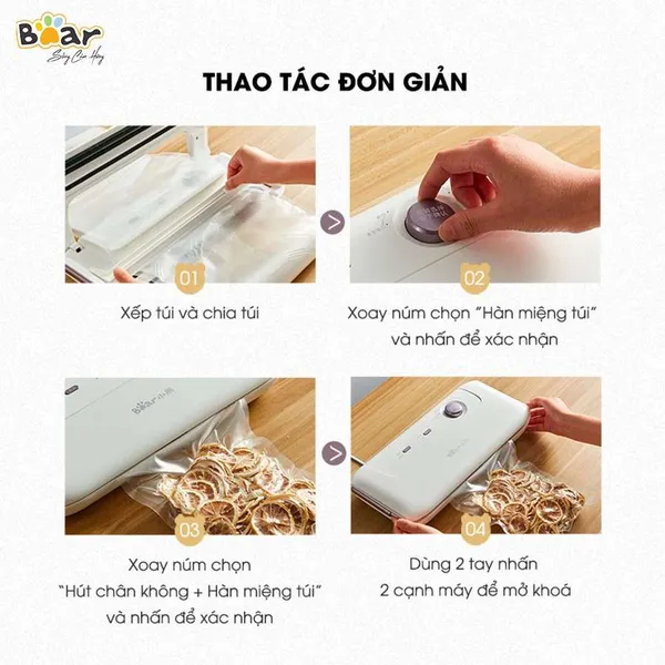 Máy hút chân không Bear FKJ-A01F1