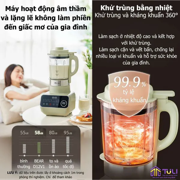 Máy làm sữa hạt BEAR D12V1