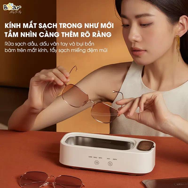 Máy rung làm sạch trang sức bằng sóng âm Bear SB-MR038 (QXQ-B25K1)