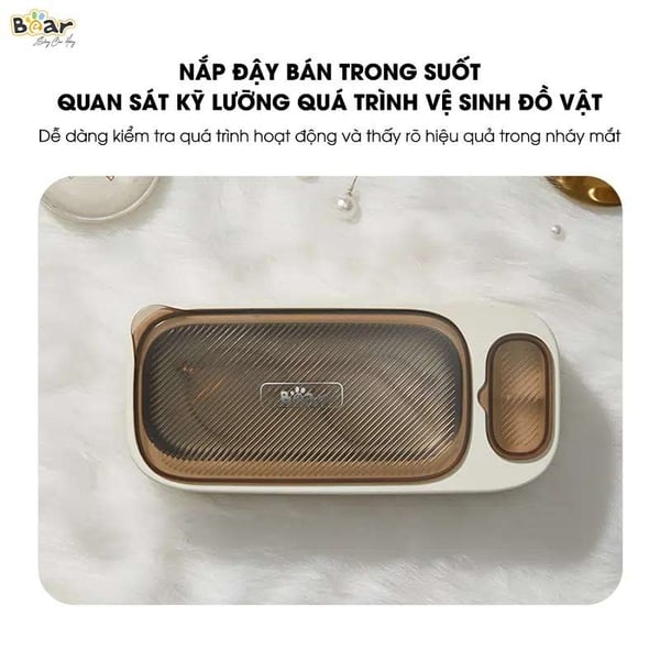 Máy rung làm sạch trang sức bằng sóng âm Bear SB-MR038 (QXQ-B25K1)