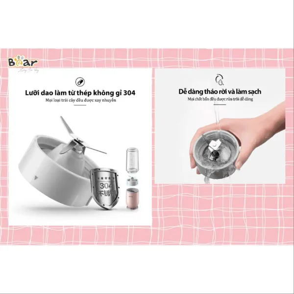 Máy xay sinh tố mini Bear LLJ-D04B1