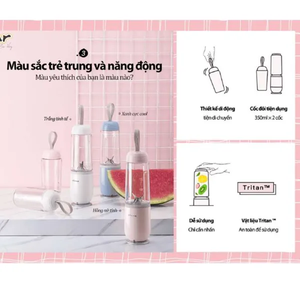 Máy xay sinh tố mini Bear LLJ-D04B1