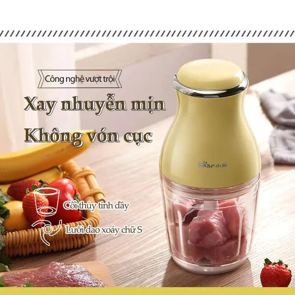 Máy xay thực phẩm ăn dặm đa năng Bear QSJ-B02R1