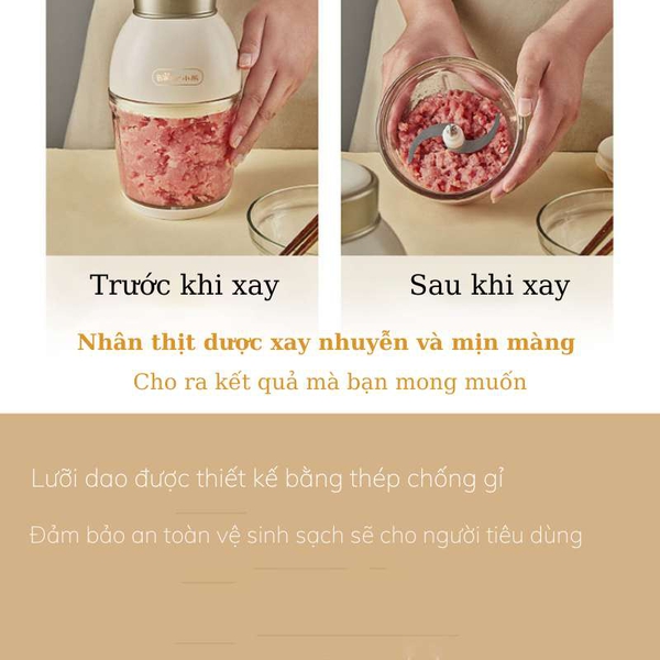 Máy xay ăn dặm 0.6L Bear QSJ-D02Q1