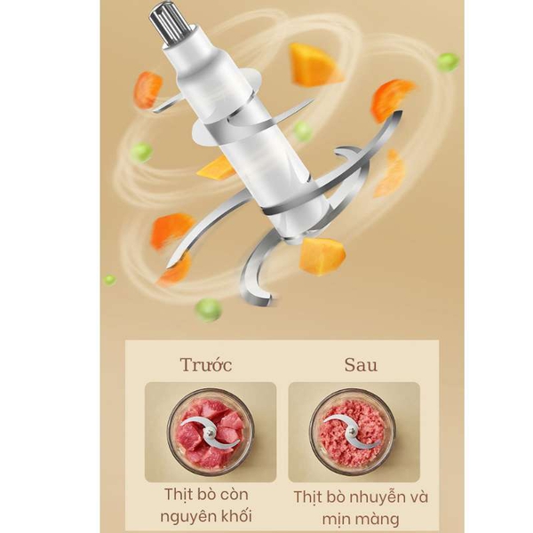 Máy xay ăn dặm 0.6L Bear QSJ-D02Q1