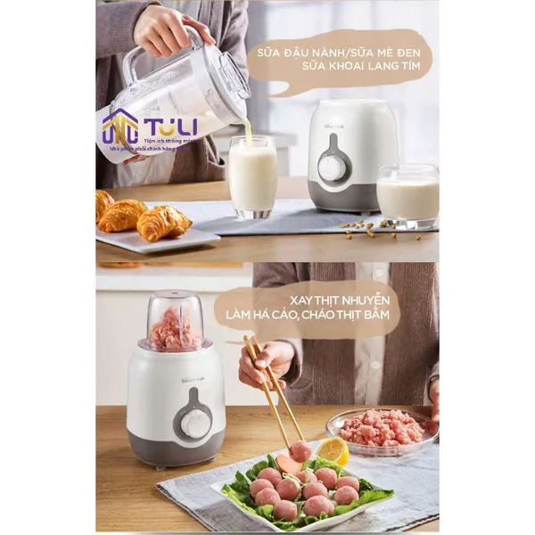 Máy xay sinh tố 3 in1 đa năng 1.2L Bear LLJ B12K1