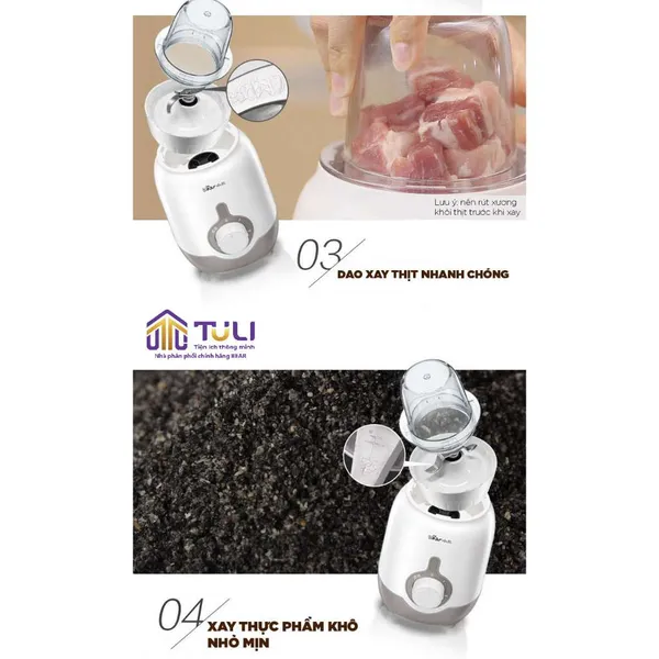 Máy xay sinh tố 3 in1 đa năng 1.2L Bear LLJ B12K1