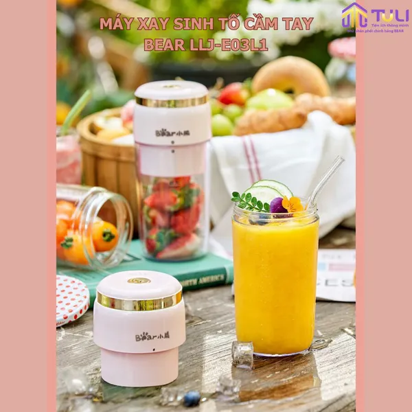 Máy xay sinh tố cầm tay BEAR LLJ E03F1 / E03L5 - 6 lưỡi xay được đá