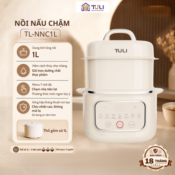 Nồi nấu chậm TULI TL-NNC1L - dung tích 1L